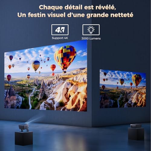 Vue 3 de Videoprojecteur Lumens Projecteur Video