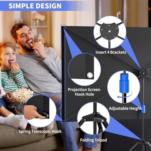 Vue 7 de Wasjoye Ecran De Projection