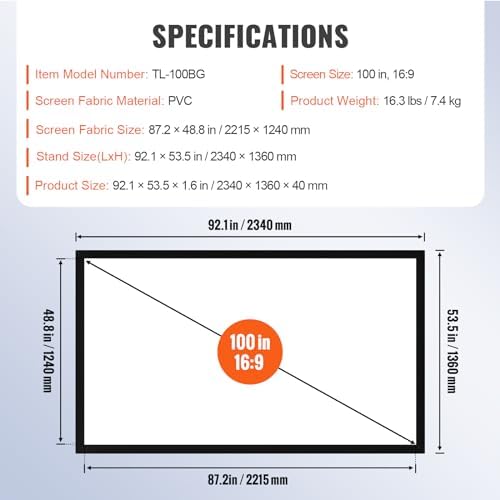 Vue 7 de Vevor Grand Ecran De