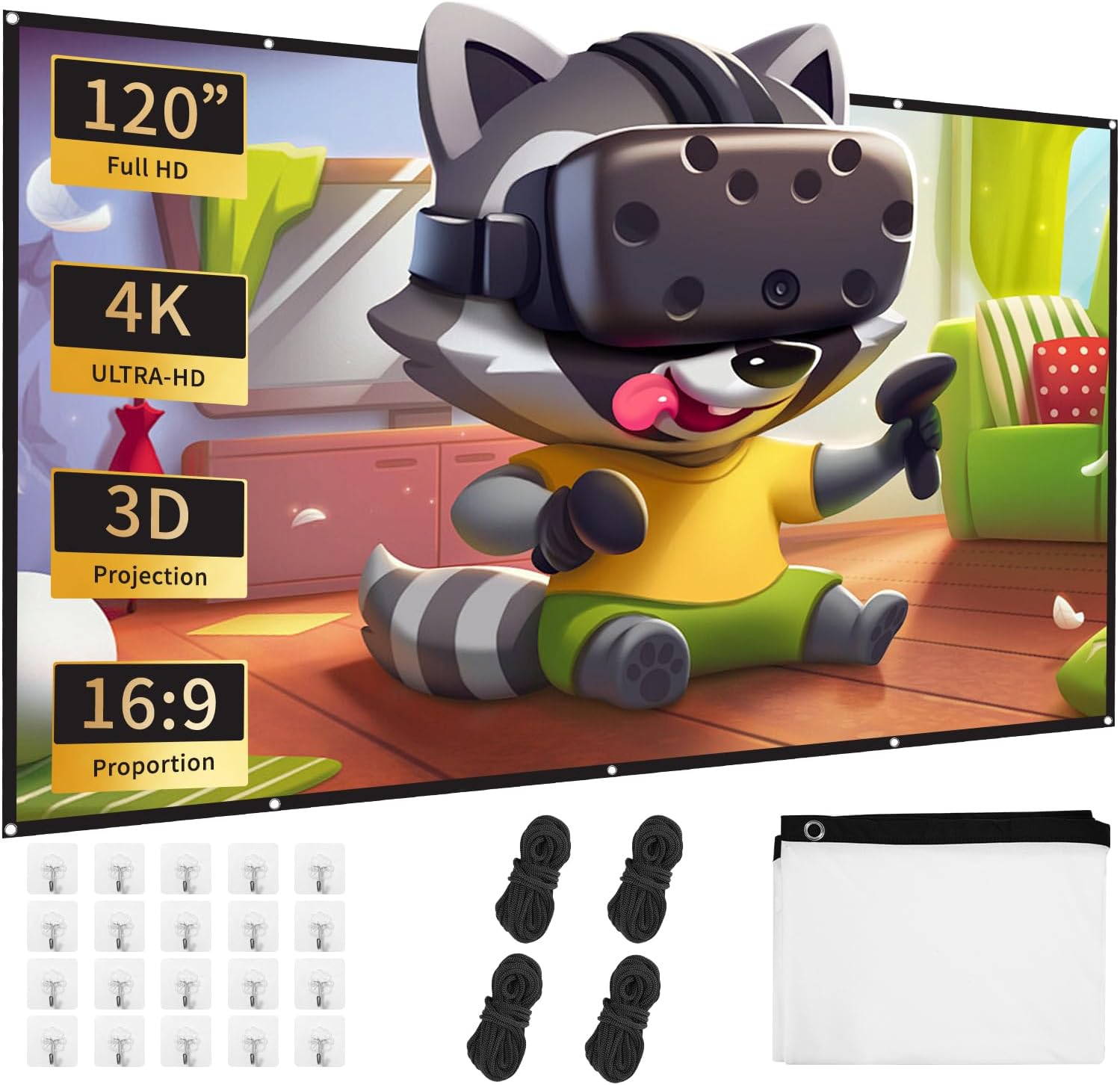 Pouces Ecran De Videoprojecteurs