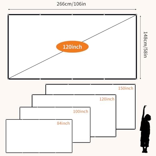 Vue 3 de Pouces Ecran De Videoprojecteurs