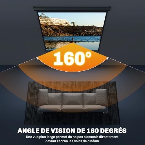 Vue 4 de Homcom Ecran De Projection