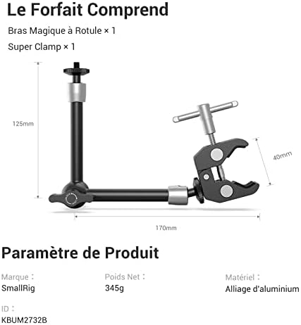 Vue 6 de Smallrig Super Clamp Et