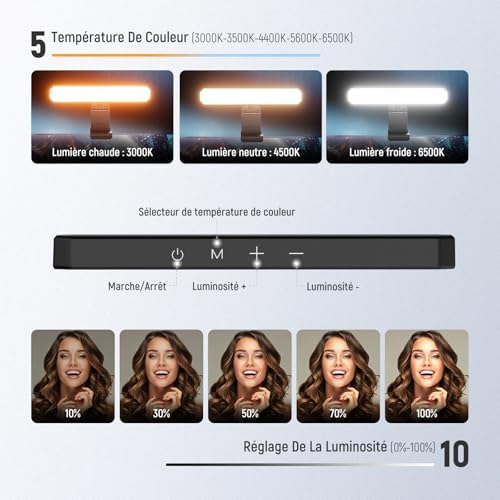 Vue 3 de Neewer Basics Barre Lumineuse