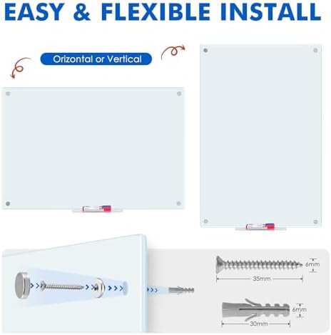 Vue 4 de Maxtek Tableau Magnetique Verre