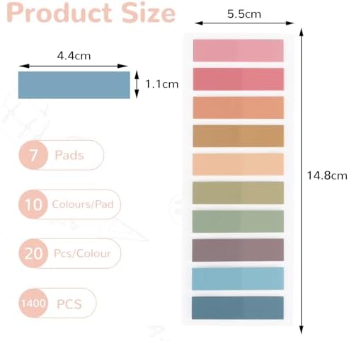 Vue 5 de Pieces Marque Page Adhesif