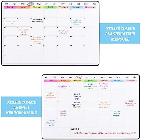 Vue 2 de Poprun Calendrier Magnetique Tableau