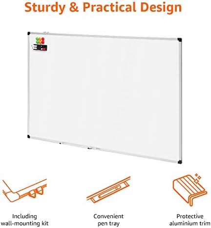 Vue 3 de Amazon Basics Tableau Blanc