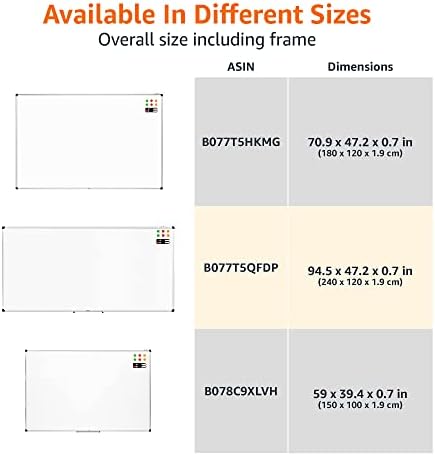 Vue 4 de Amazon Basics Tableau Blanc