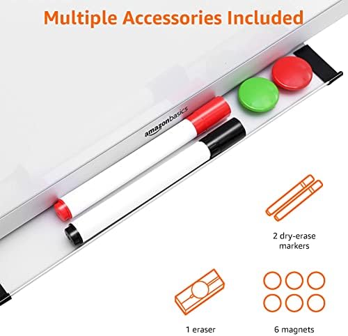 Vue 5 de Amazon Basics Tableau Blanc