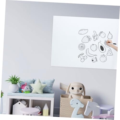 Vue 3 de Sticker Tableau Blanc Effacable