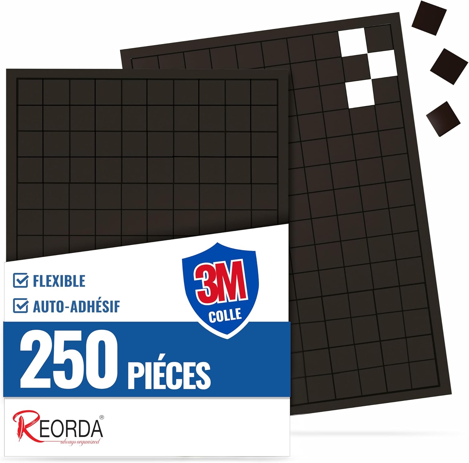 Reorda Plaquettes Magnetiques Autocollantes