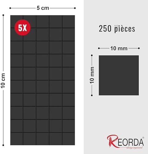 Vue 5 de Reorda Plaquettes Magnetiques Autocollantes