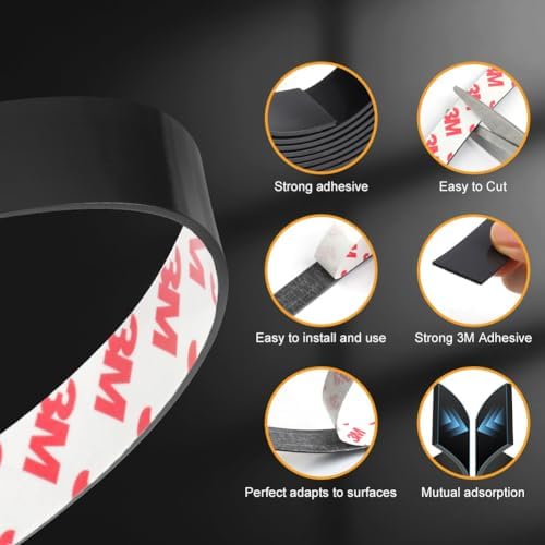 Vue 3 de Flintronic Bande Magnetique Autocollante