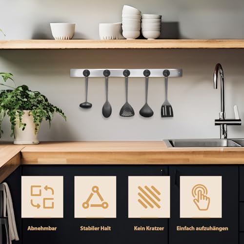 Vue 6 de Crochet Magnetique Neosmuk Noir