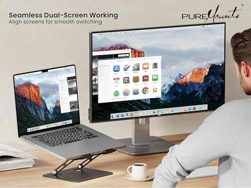 Vue 3 de Puremounts Support Pour Ordinateur