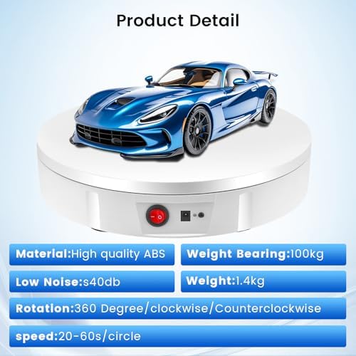 Vue 2 de Plateau Tournant Electrique Cm