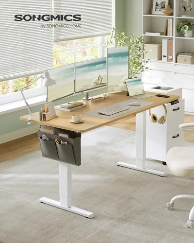Vue 3 de Songmics Bureau Electrique Reglable