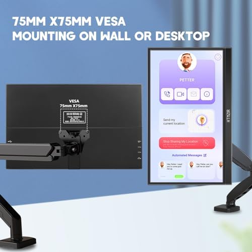 Vue 4 de Moniteur Tactile Portable Poucesp