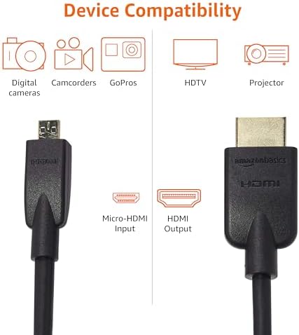Vue 5 de Amazon Basics Micro Hdmi