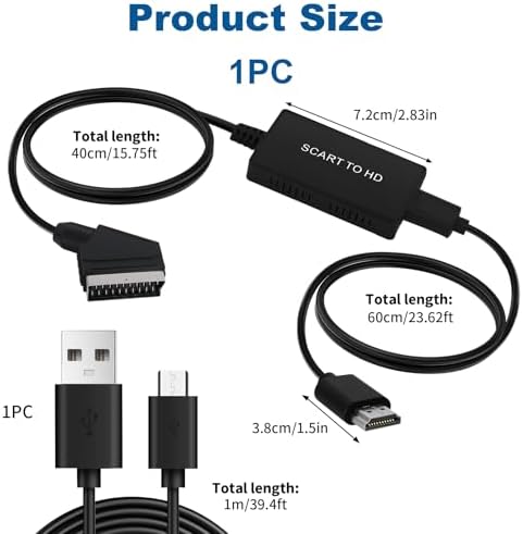 Vue 2 de Convertisseur Peritel Vers Hdmi