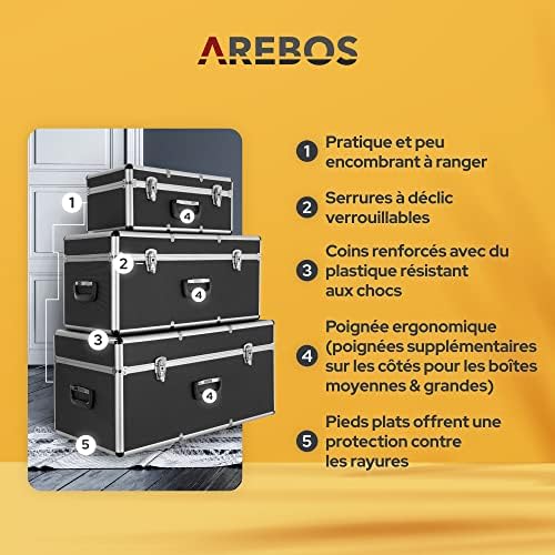 Vue 4 de Arebos Set De Valises