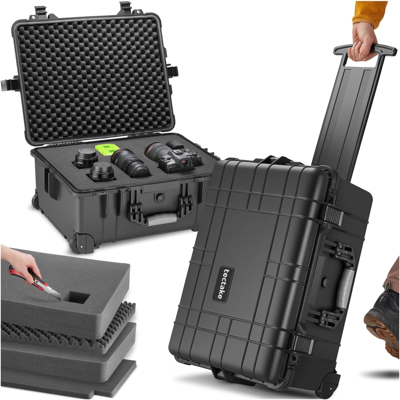 Tectake Valise Roulettes