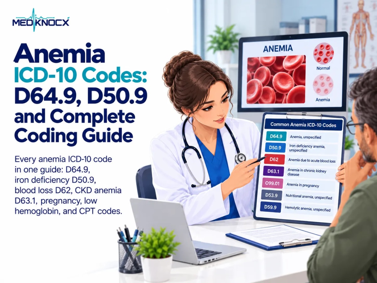 Anemia ICD-10 Codes D64.9, D50.9 and Complete Coding Guide
