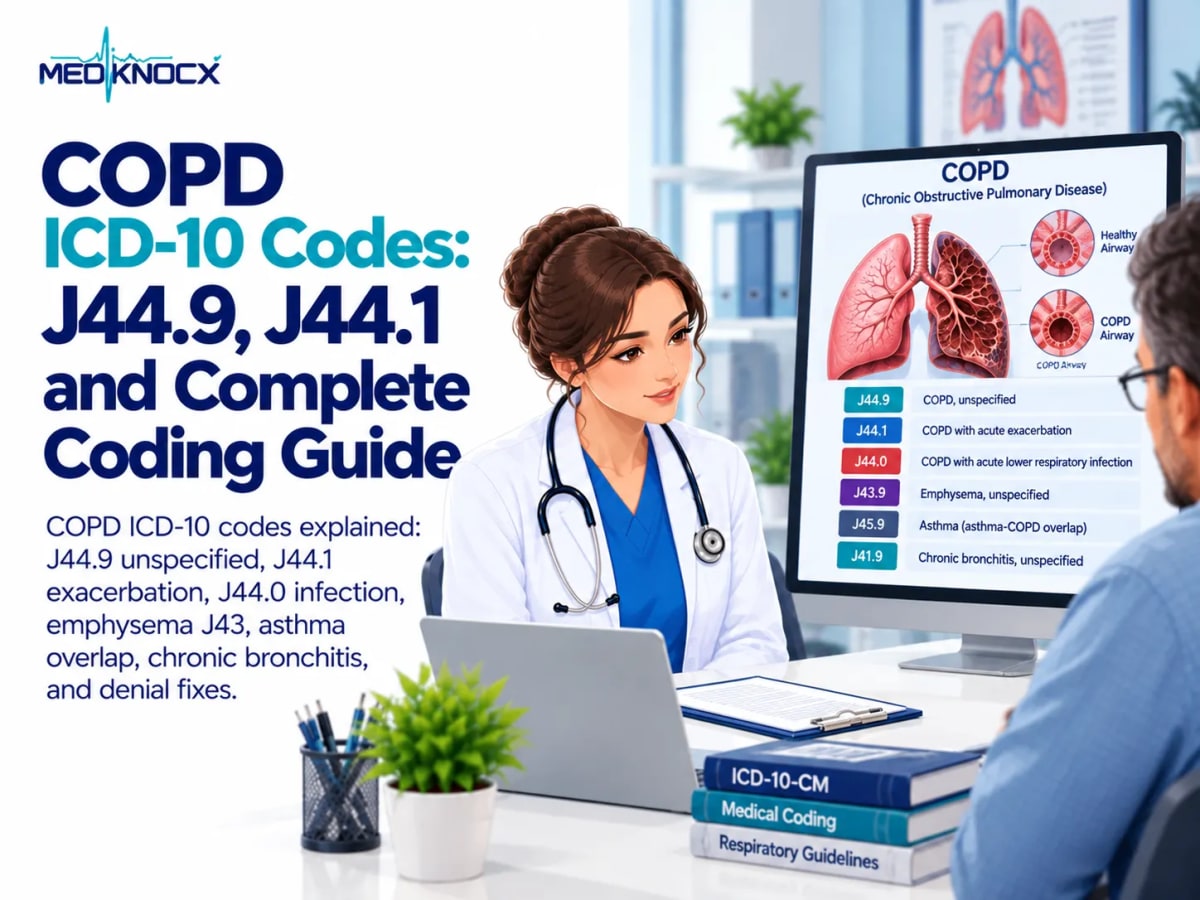 COPD ICD-10 Codes: J44.9, J44.1 and Complete Coding Guide COPD ICD-10 Codes: J44.9, J44.1 and Complete Coding Guide