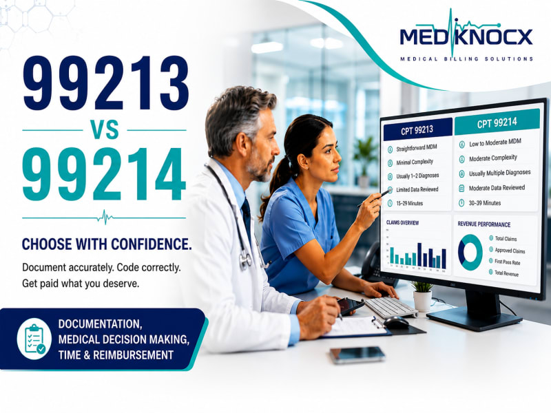 CPT Code 99213 vs 99214: Documentation, MDM & Time Guide