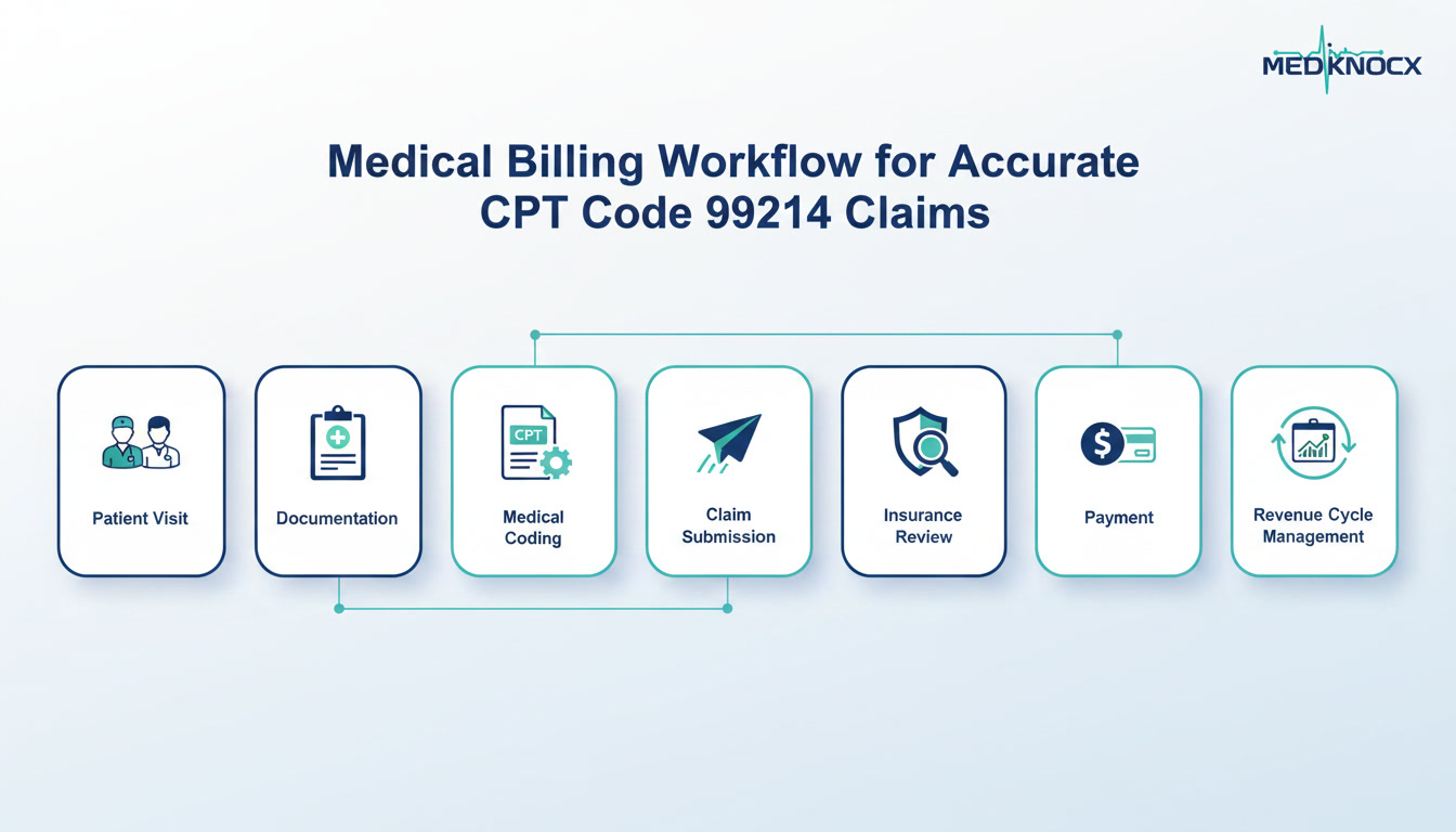 Medical Billing Workflow for Accurate CPT Code 99214 Claims Medical billing workflow for CPT Code 99214 claim submission