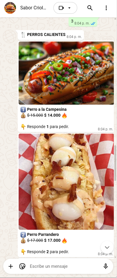 El bot responde al instante