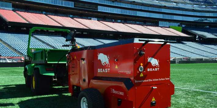 How “The Beast” is helping prepare the Super Bowl field at Levi’s Stadium