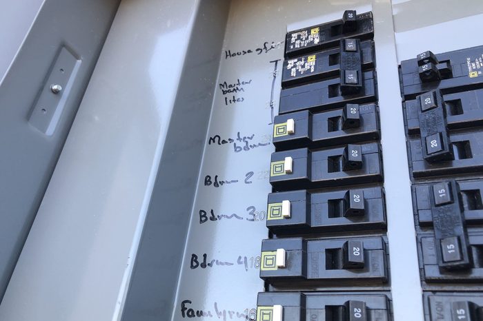 Electrical Panel Breaker Location