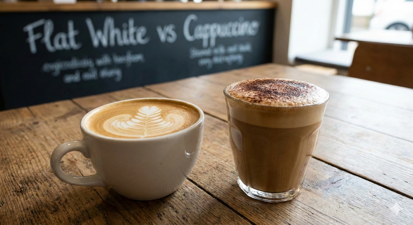Flat White vs Cappuccino: What’s the Difference (Milk, Strength, Texture) + My Favorite