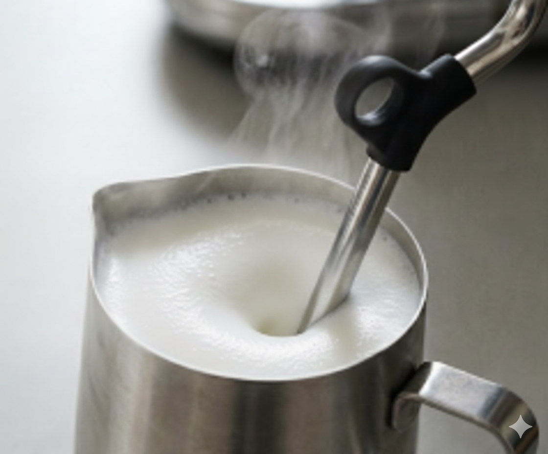 How to Froth Milk at Home: Microfoam for Cappuccino and Flat White (Bambino Plus Tips)