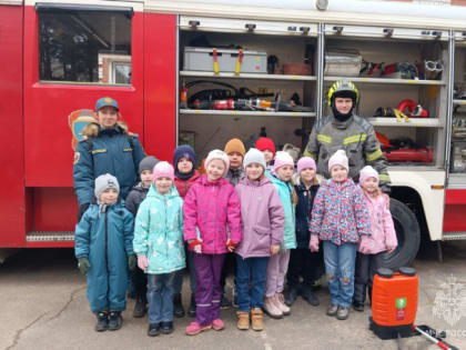 Для дошкольников Соснового Бора организовали занятие с пожарными