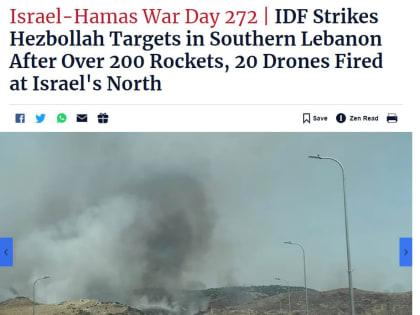 На севере Израиля - пожары после обстрела Ливана, ведется ответный огонь