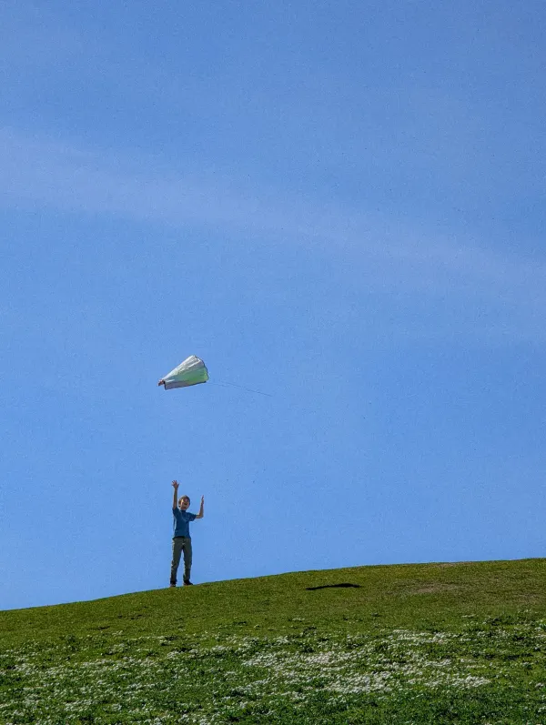 I wanted to run after that kite too.