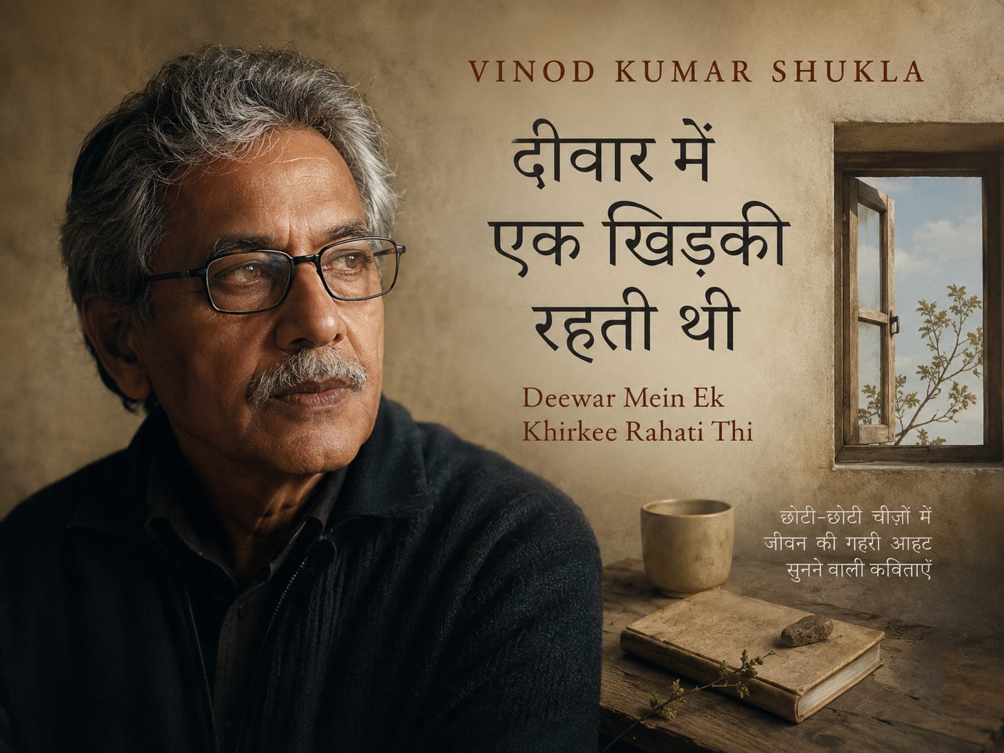 Deewar Mein Ek Khidki Rahti Thi by Vinod Kumar Shukla — novel cover