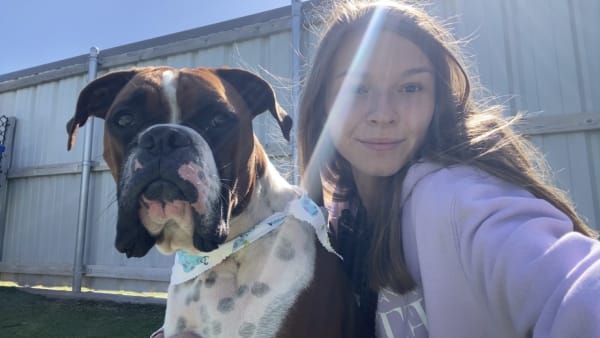 Fetch team member with dog