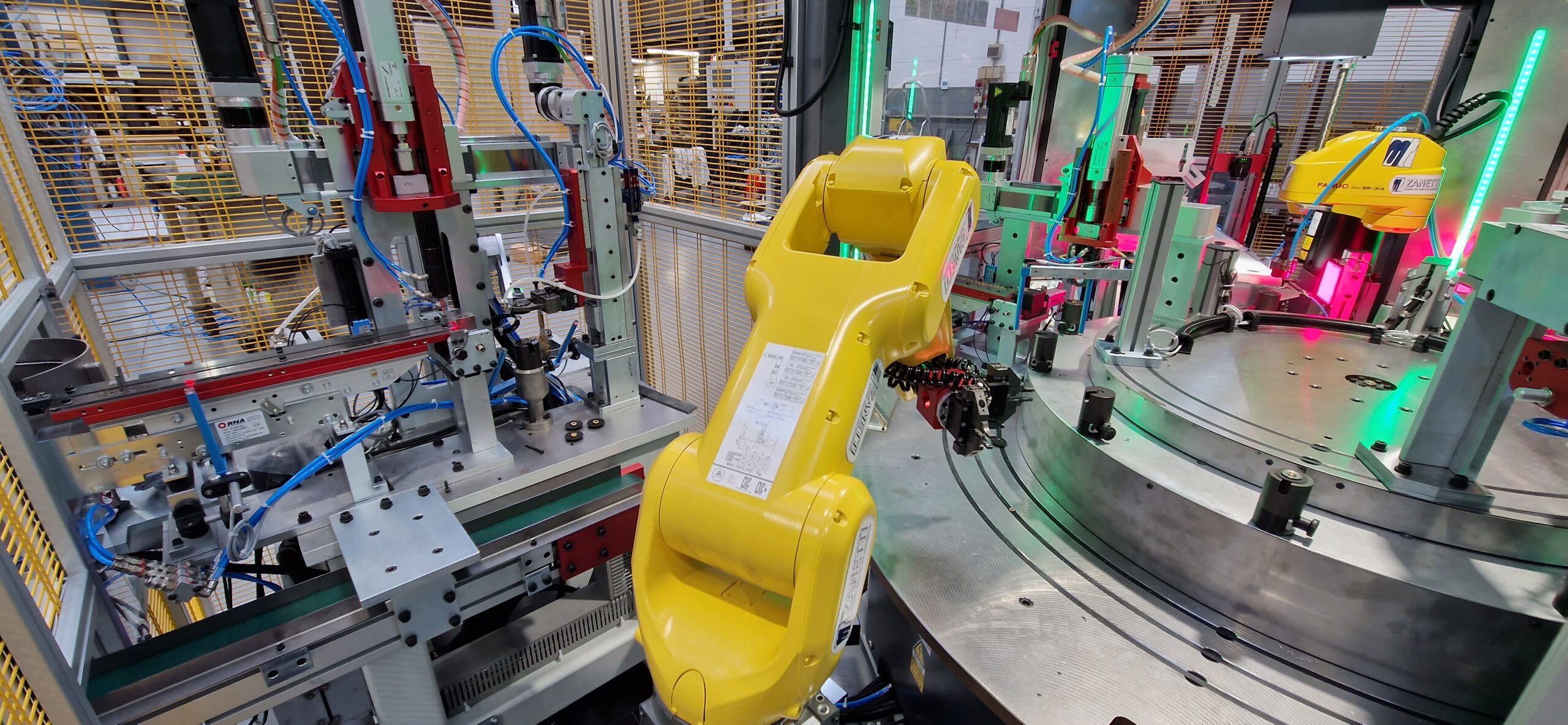 M.T. ZANETTI Pnömatik Valf Membranlarının Montajı ve Testi için ELEKTRİKLİ Robotik Hücre - Montaj Makineleri - 6