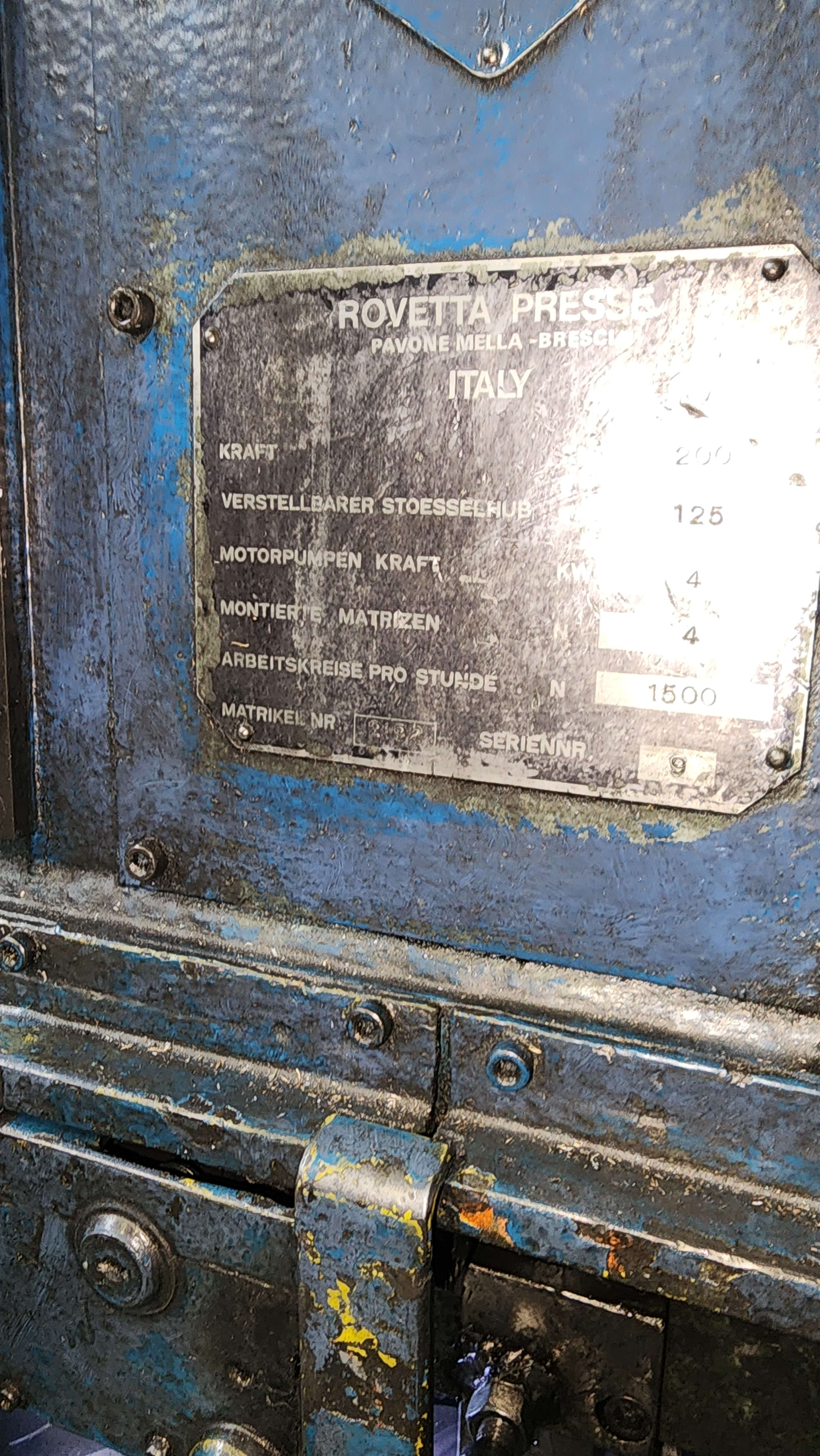 ROVETTA 20 ton Döner Tablalı Çapak Kesme Presleri (2 adet) - Çapak Kesme Presleri - 4