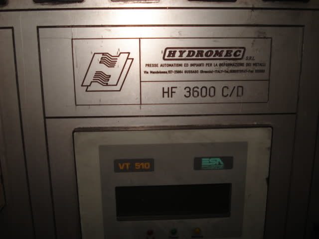 Hydromec HF 3600 - IS SOLD - Brass Hot Forging Press - 8