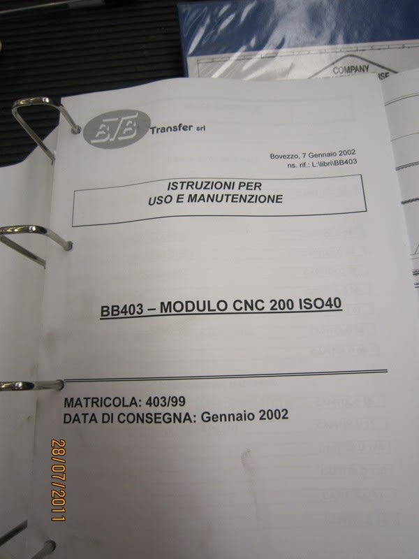 BTB BB456 CNC Horizontal Machining Centre - THE MACHINE IS SOLD - Machining Centers - 11