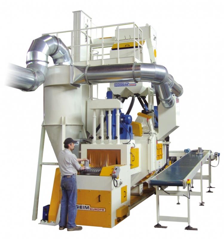 Cogeim Continuous feed – tunnel type - mesh-belt shot blasting machine for metallic parts - STL Series - Shotblasting Machines - 7