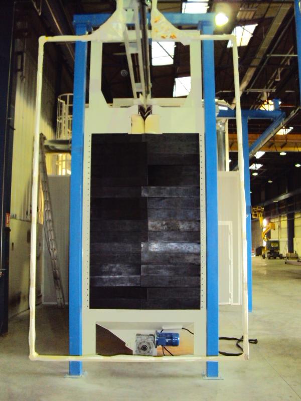 Cogeim Continuous feed – pass-through – hanging load type shot blasting machine - GTU Series - Shotblasting Machines - 6