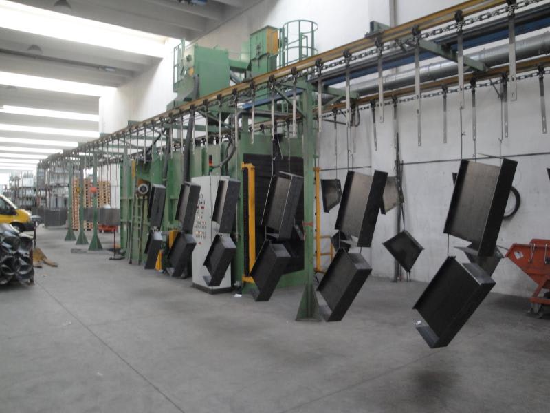 Cogeim Continuous feed – pass-through – hanging load type shot blasting machine - GTU Series - Shotblasting Machines - 2