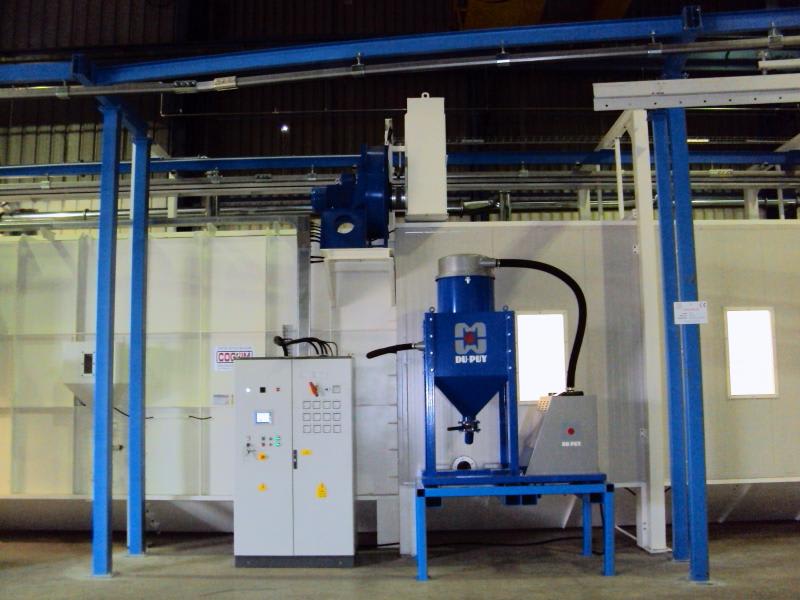 Cogeim Continuous feed – pass-through – hanging load type shot blasting machine - GTU Series - Shotblasting Machines - 8