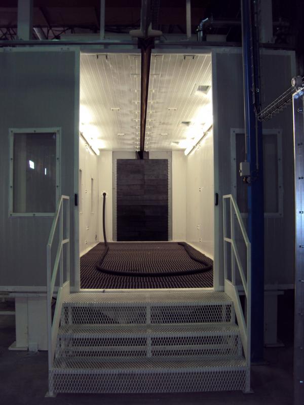 Cogeim Continuous feed – pass-through – hanging load type shot blasting machine - GTU Series - Shotblasting Machines - 7